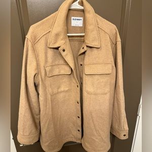 Old Navy, large, tan shacket